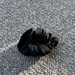 Anthropologie Classic Black Hair Scrunchie